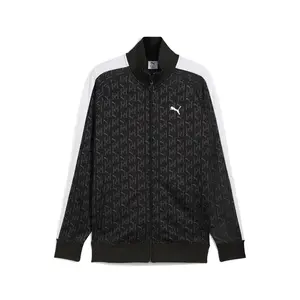 PUMA Mens T7 Graphic Athletic Outerwear Casual - Black