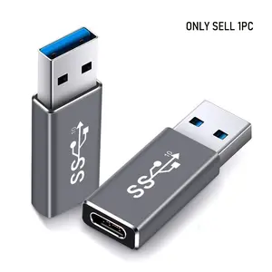 USB 3.1 GEN 2 Male to Type-C Female Adapter, Portable, Support Double Sided 10Gbps Charging & Data Transfer, USB A to USB C 3.1 Converter for PC, Laptop, Charger, Power Bank, Quest Link
