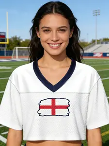 England soccer jersey #9,women's World Cup Soccer Jersey Breathable Short Sleeve Football Shirt Casual Athletic Fan Edition Sportswear Top ice hockey/soccer/baseball/rugby, women's trendy and sexy T-shirts, women’s short tops, versatile and fashionable