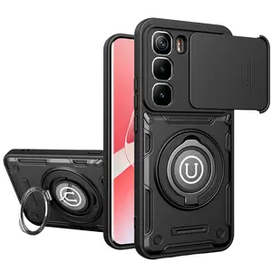 New 360 Rotating Magnetic Stand Phone Case for Infinix Hot60 Pro Plus, Hot60 Pro 4g, Hot60i 4g, Hot60 5g, Anti-Drop with Camera Cover Protection
