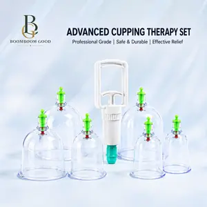 Cupping Set with Pump – 6PCS Vacuum Massage Cups Kit for Muscle Relaxation, Pain Relief & Cellulite Care
