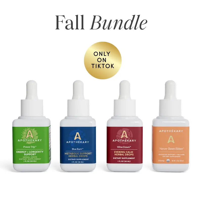 Apothékary Fall Bundle - Gluten-Free, Plant-Based, Relaxing, Anti-Aging, Sugar Craving-Curbing Wellness Collection