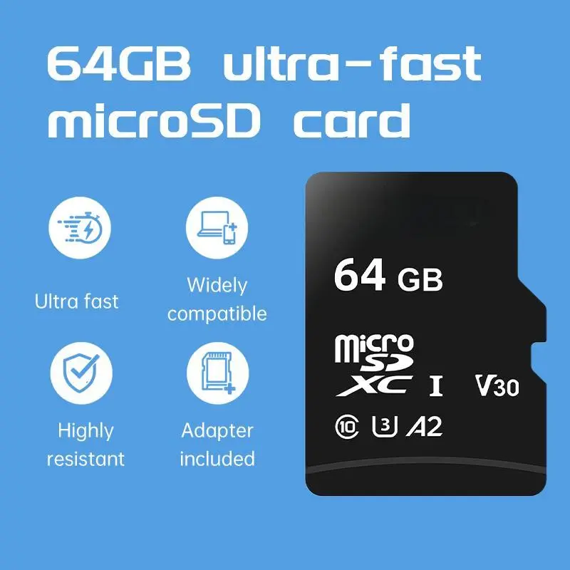 Micro SD Card-High-Speed Storage for Camera, game machine, Digital Cameras.Security Cameras, Smartphones, GoPRO, Drones，Affordable Accessories 1