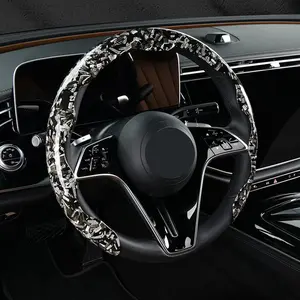 Car Steering Wheel Cover, Non-slip Car Steering Wheel Protector, Universal Car Interior Decoration Accessories for Women & Men