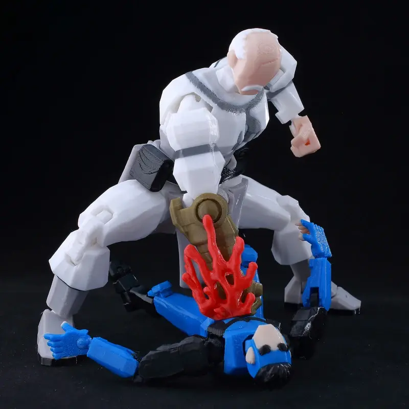 3D Printed Invincible Boy Lucky Dummy13 Humanoid Action Figure - Conquer Invincible Mark Superhero Anime Toy, Minifigures, Small Figure, Mannequin Model Ornament, Humanoid Action Figures, Minifigures Action Figures