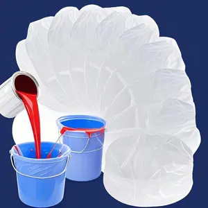 Elastic Top Paint Strainer Bags - 10-Pack Fine Mesh Nylon Filters for 5 Gallon Buckets, Reusable Drawstring Gardening Mesh Bags, Durable White Filter Bags for Liquid Straining, Washable Multi-Purpose Mesh Strainers