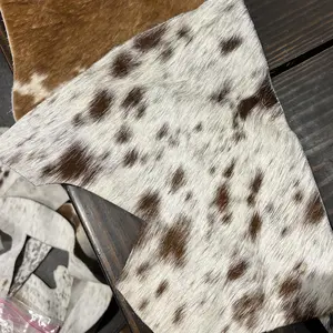 Cowhide Scraps | Genuine Hair on Hide Cowhide Scraps | 1 Gallon Bag