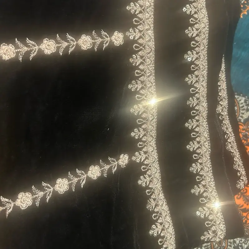 Beautiful elegant velvet shawl