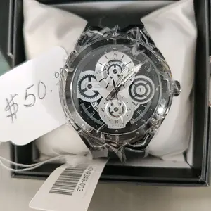 Activa Drift X Invicta Unisex 44mm Quartz / Swiss Trademark / ALTA CALIDAD /Black Cara Esqueletizada/