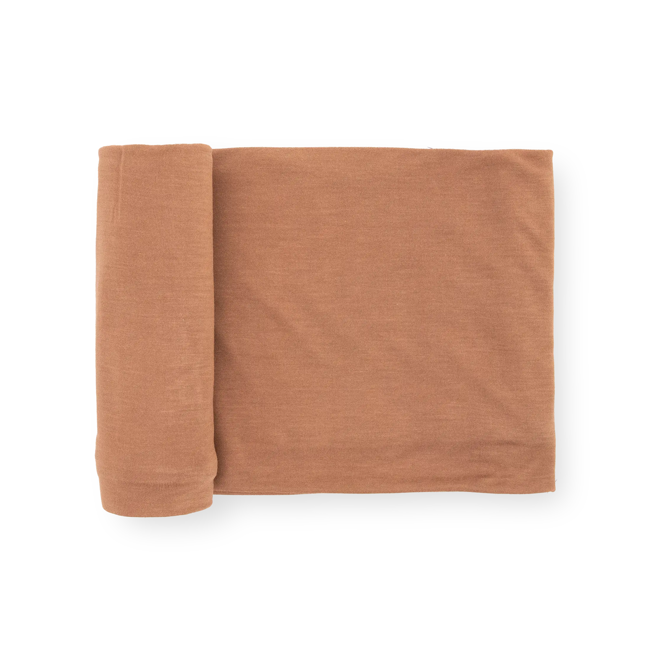 Stretch Knit Swaddle Blanket - Terracotta