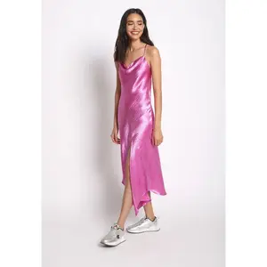 MADDY SATIN PINK DRESS