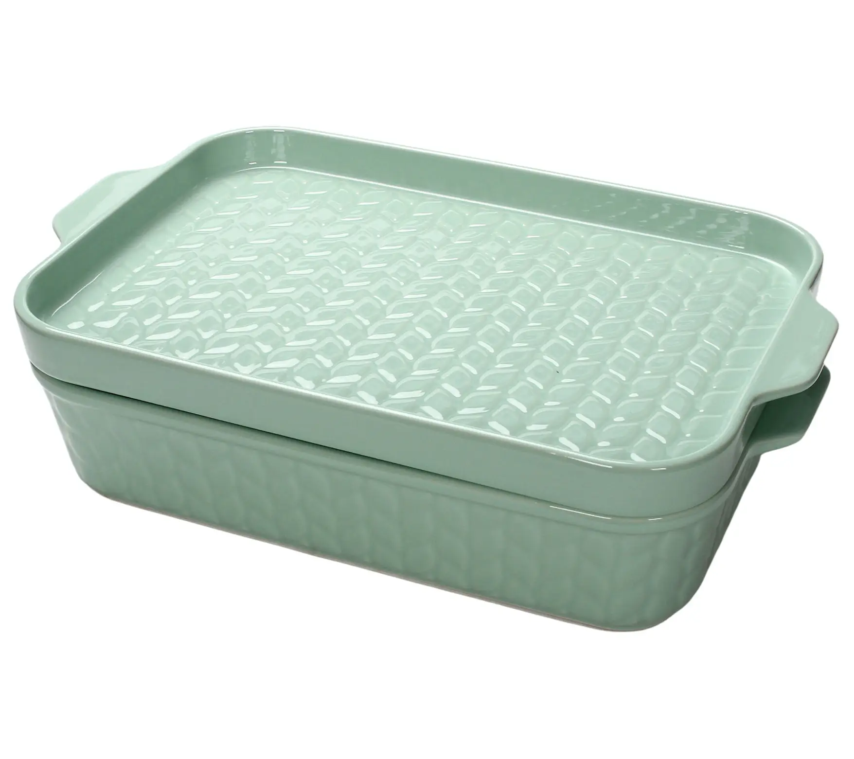 Temp-tations Carved Willow 13x9 Baker with Deep Dish Lid-it