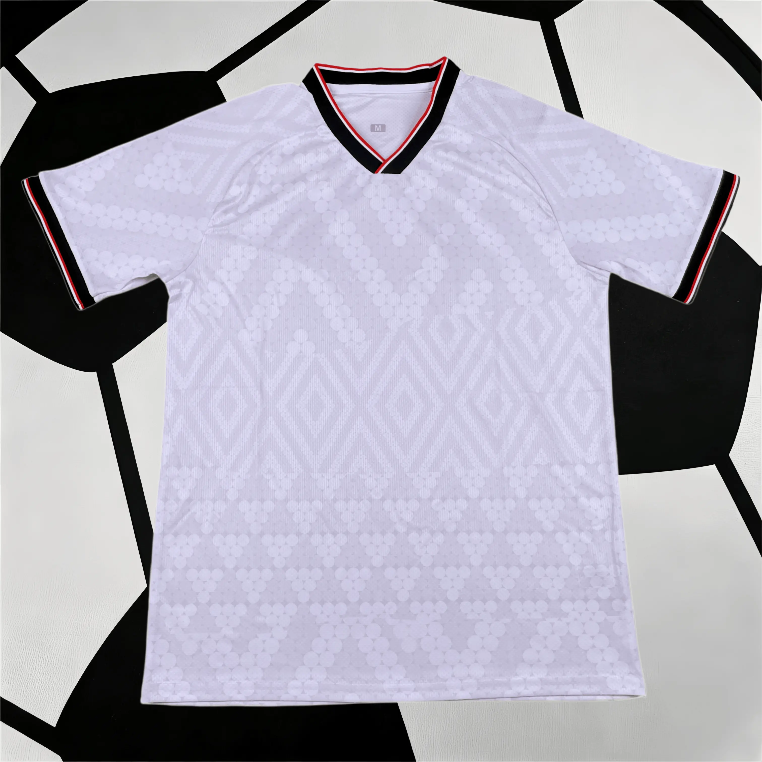 2024 2025 Away Retro White Iraq Short Sleeved Soccer Jersey