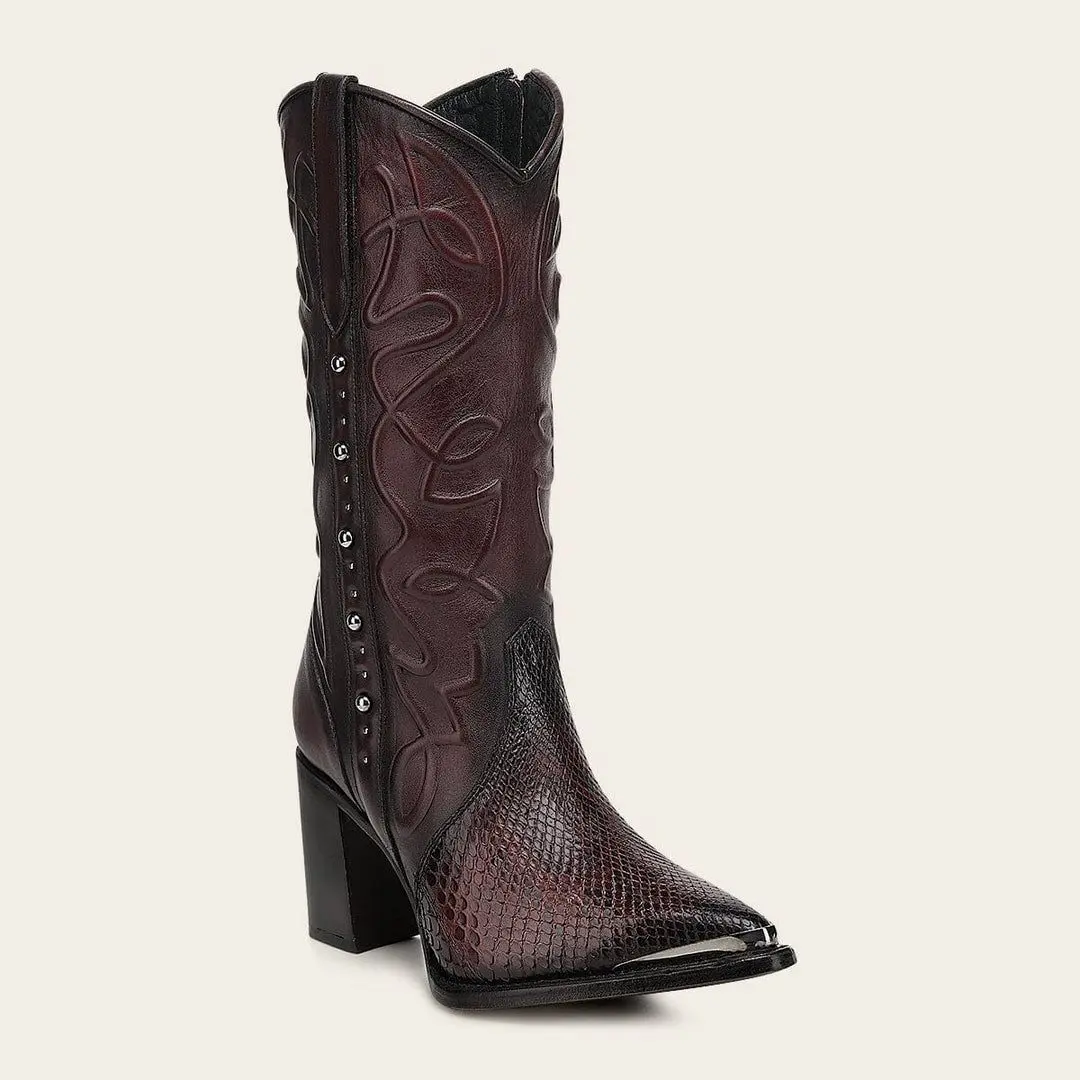 Cuadra Women's Leather Boot Vino Color