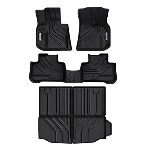 YITAMOTOR Upgraded Floor Mats Fit for 2019-2024 BMW X3, TPE All Weather Floor Liners Custom Fit for BMW X3 30i M40i X3M, Only for Car Without Spare tire (NOT fit X3 30e), Floor Mats Trunk Liner
