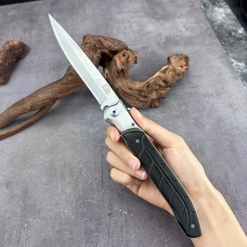 Bushcraft Folding Knife for Men, 13.7cm 420 Stainless Steel Blade, Colored Wood Handle, 2.5mm Thick, 186g, 2.8Cm. Spec, Sheath-Included EDC Outdoor Hiking Camping Survival Tool, Edc Tools, Bushcraft Survival Equipment