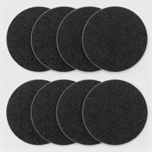 Replacement Charcoal Filters 7.25 Inch Round, Compost Pail Odor Eliminator, Kitchen Compost Bin Carbon Filter, Reusable Activated Carbon Air Purifier