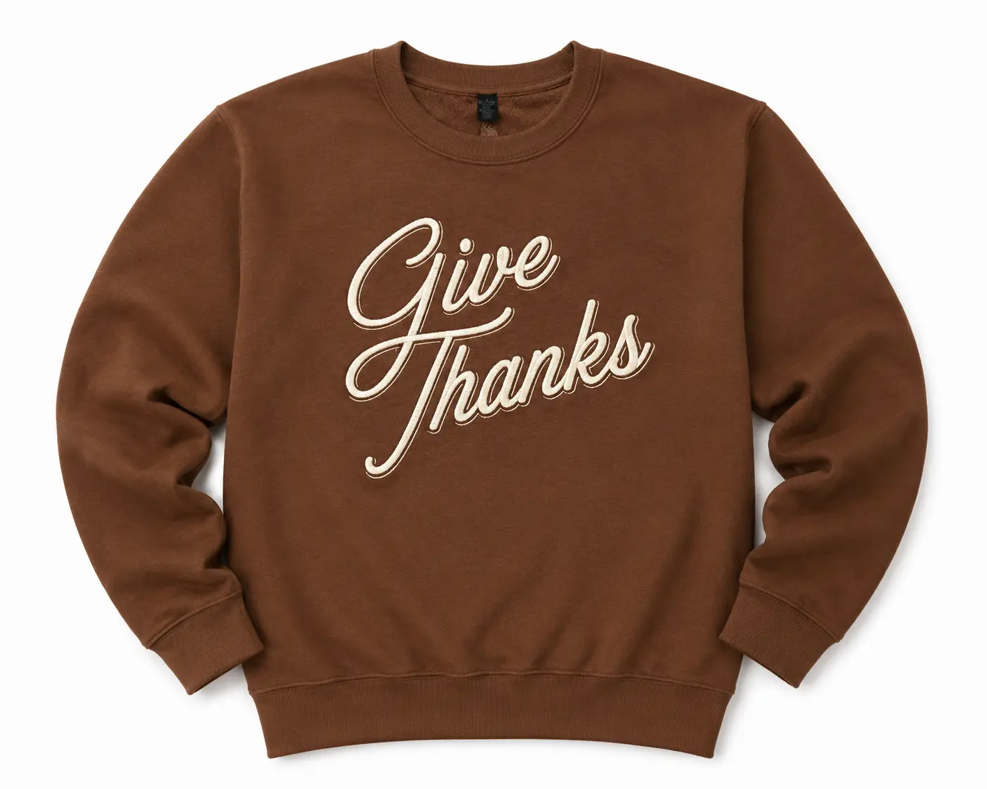 Give Thanks Embroidered Sweatshirt