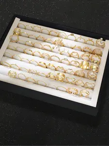 Butterfly & Heart Design Stacking Ring Set, Fashion Jewelry for Party, Daily Clothing Decor, Trendy All-match & Exquisite Jewelry for Birthday Gift