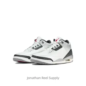 Retro-style Cement-Gray Sports Shoes - Cushioned Comfortable Anti-slip Wear-resistant Design