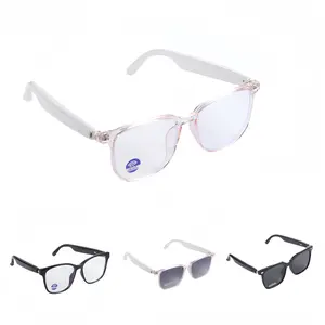 Smart Glasses Bluetooth Sunglasses Audio Eyewear Built-in Mic & Speakers Athletic Outdoor UV Protection Unisex Summer Waterproof Motorcycle Sunglasses Wearable Man