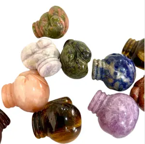 IG Crystal Boxing Gloves Crystals 5 pairs Rose Quartz Clear Quartz Amethyst Green Aventurine Sodalite Healing Stone Home decoration