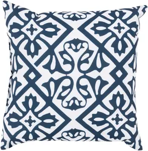 Livabliss RG067-2626 Rain 26 x 26 x 5 in. Throw Pillow, Navy - Large