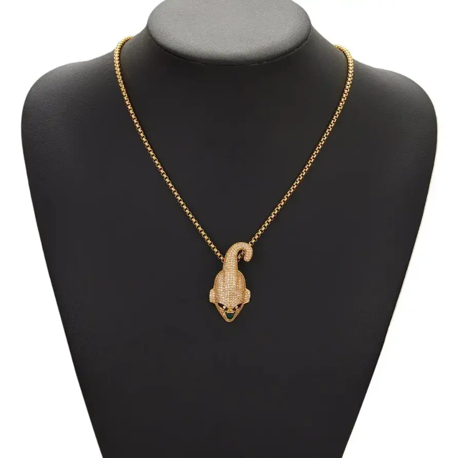 Anime Dragon Ball protagonist Buu pendant, trendy hip-hop full zircon gold pendant, hip-hop accessory, men's necklace pendant jewelry gift affordable
