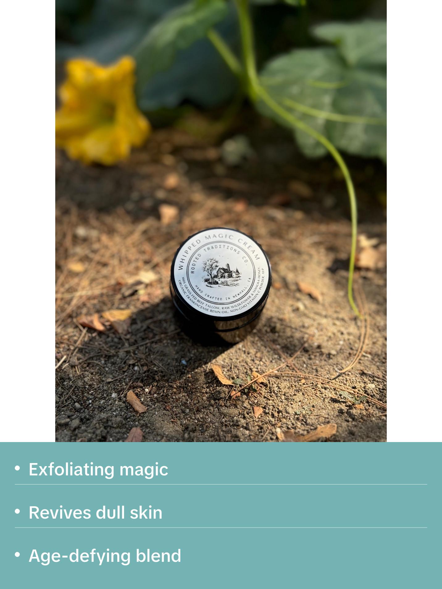 Whipped Magic Cream - Tallow + Honey + Vitamin C + Frankincense Resin