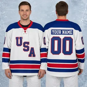 Custom 2026 USA Hockey Jersey,  Personalization USA Hockey Jersey, Team USA hockey Jersey, Fan Hockey jersey v1