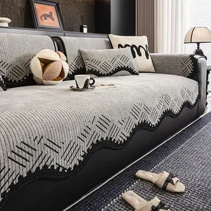 Durable Chenille Sofa Pad, Waterproof & Stain-Resistant Fabric, Easy Clean, Pet-Friendly, Soft & Comfortable, Protects Furniture