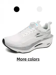 Long Distance Training Carbon Plate Shoes | Adjustable Rotary Lace | Comfortable Fit Mesh | Reduce Foot Fatigue For Long Training