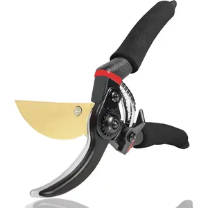 Professional Premium Titanium Bypass Pruning Shears, Hand Pruners, Garden Clippers.