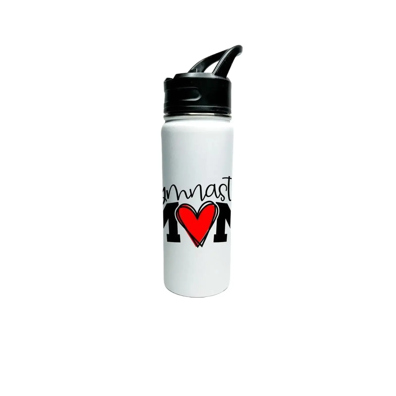 Personalized Insulated Stainless Steel Gymnastics Mom Hydro Bottle – Custom 18oz/32oz Water Bottle for Athlete, Coach, Sports Gift, Tumbler for Gym, Cheer, Dance, Fitness, School, or Travel
