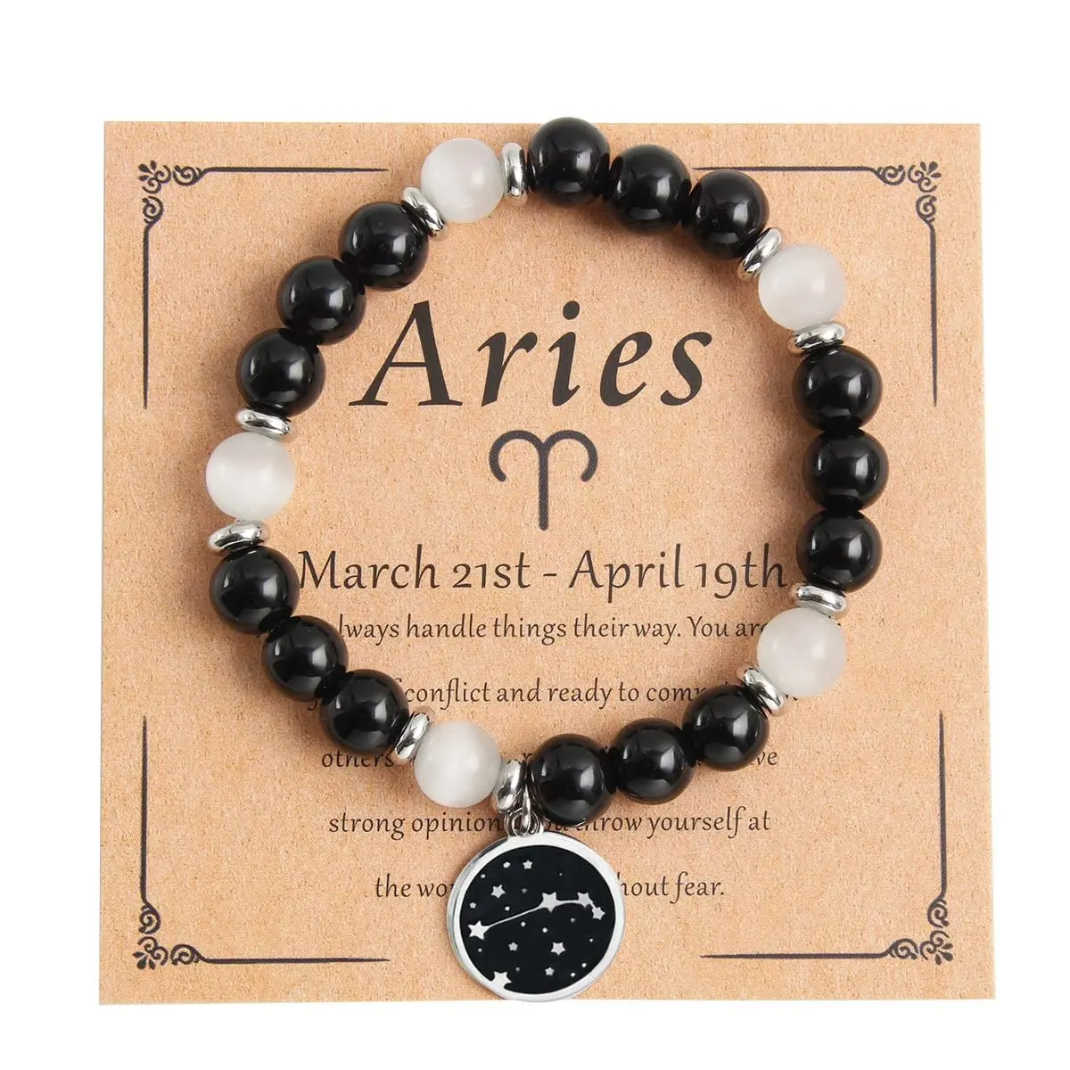 Zodiac Crystal Bracelet – Healing Gemstone Jewelry for Each Constellation | Handmade Astrology Gift for Men & Women