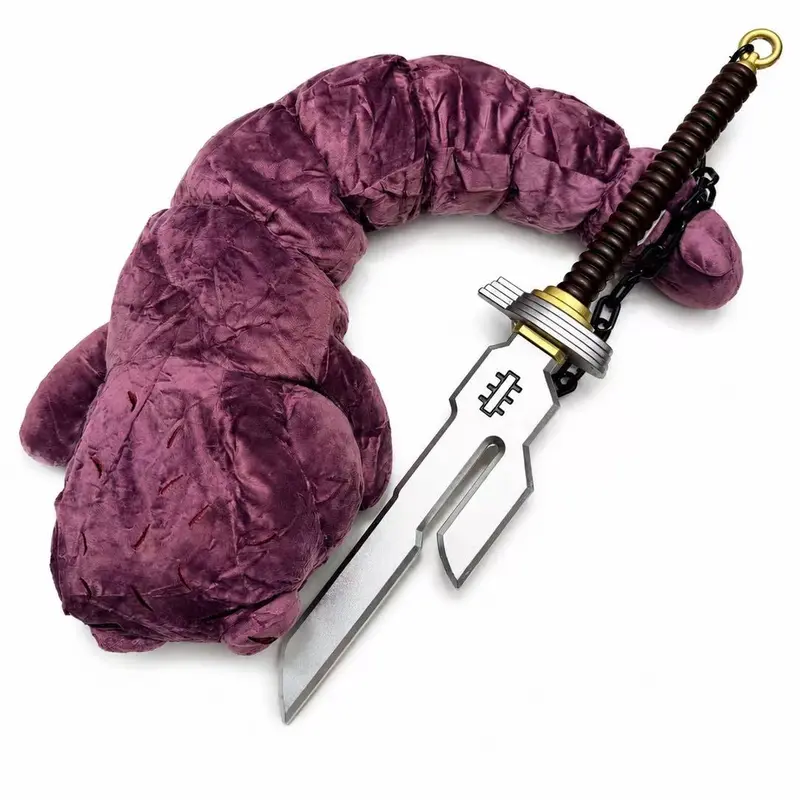 Kinstore Jujutsu Fantasy Kaisen Cosplay JJK PU Foam Dagger Toji Worm Plush PU Foam Sword for Cosplay Custom