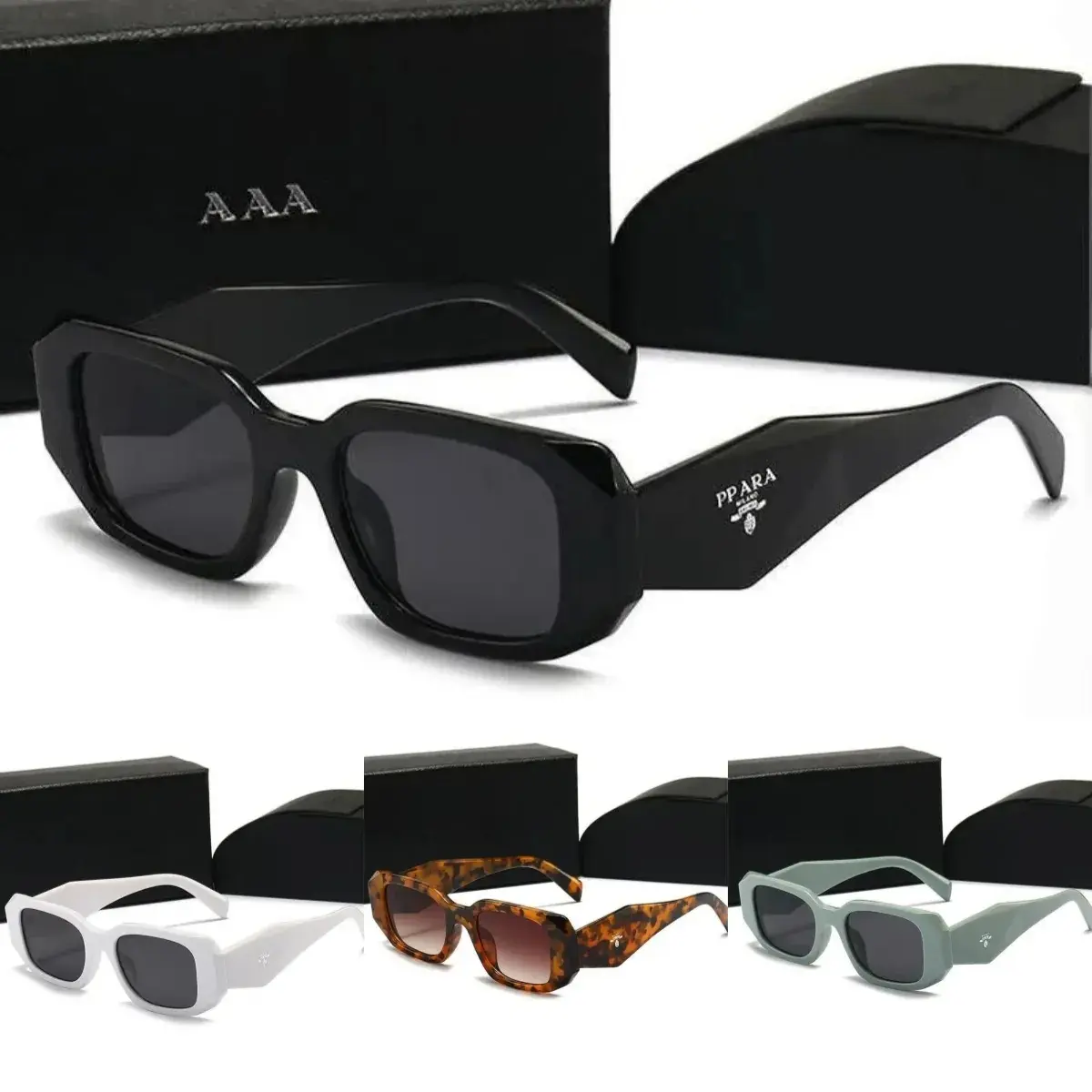 Unisex Chunky Rectangle Sunglasses, Wide Temple Retro Fashion Eyewear for Driving Travel Beach and Everyday Outdoor Wear