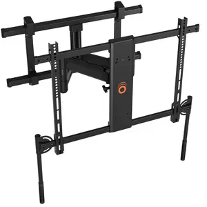 ECHOGEAR XL TV Wall Mount for Screens Up to 90" - Full Motion TV Bracket w/Handles to Extend, Swivel & Tilt Screen for No Fingerprints - Easy DIY w/Included Hardware - Perfect for QLED & OLED TVs