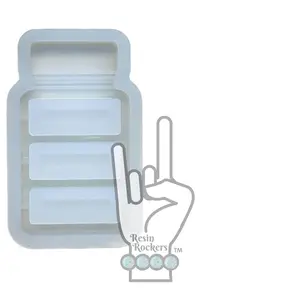 3 Section Pill Medicine Bottle Shaker Badge Reel or Phone Grip Shaker Mold