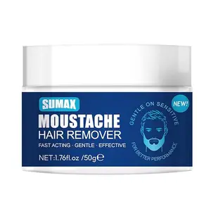 Beard Hair Removal Cream for Men Painless Moustache Hair Remover Travel Size Depilatory Paste Face Eyebrow Hair Removal Cream Body Care Wax