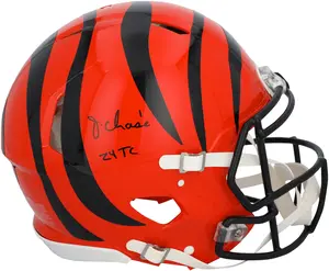 Ja'Marr Chase Cincinnati Bengals Autographed Riddell Speed Authentic Helmet with "24 TC" Inscription - Fanatics Authentic Certified