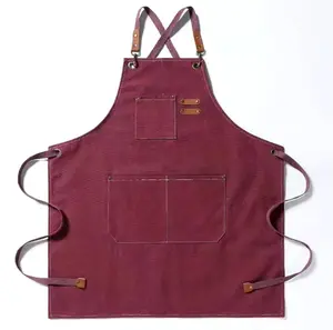 Waterproof Dog Groomer Apron for Pet Groomer Gift for Dog Groomer Gift Pet Grooming Apron Dog Groomer Smock Adjustable Straps Waterproof Apron Multifunctional Pockets 31"x26" Cute Leather Detail