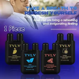 🚗 Long Drive Essential | TVLV Double Hole Nasal Inhaler | Refreshing Mint Energy Bar For Drivers