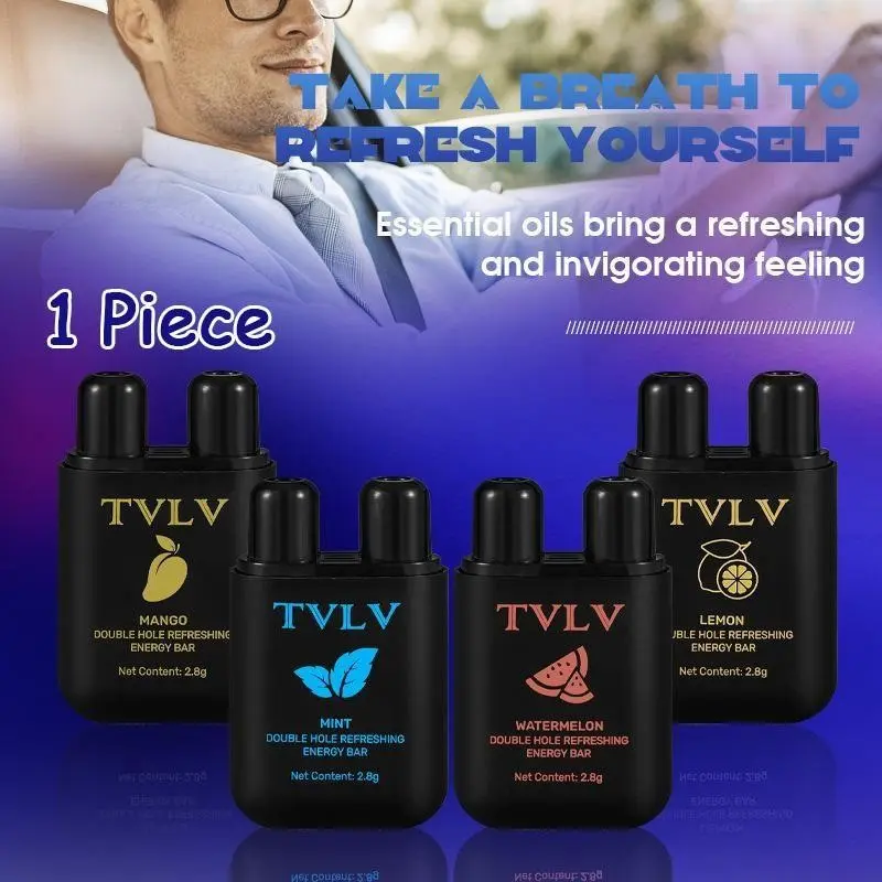 🚗 Long Drive Essential | TVLV Double Hole Nasal Inhaler | Refreshing Mint Energy Bar For Drivers Nasal Stick
