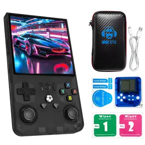R36max Retro Handheld Game Console, 4.0 Inch 720x720 IPS Screen, over 18,000 Classic Games, Portable Open Source Linux System, 4000mah Battery, Compact