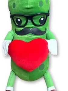 12" Tall (Body) Fiesta Plush Mr. Pickle Green