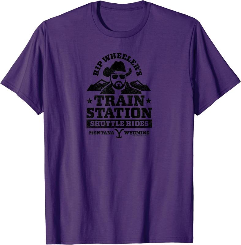 Yellowstone RIP Wheelers Train Station Short Sleeve T-Shirt