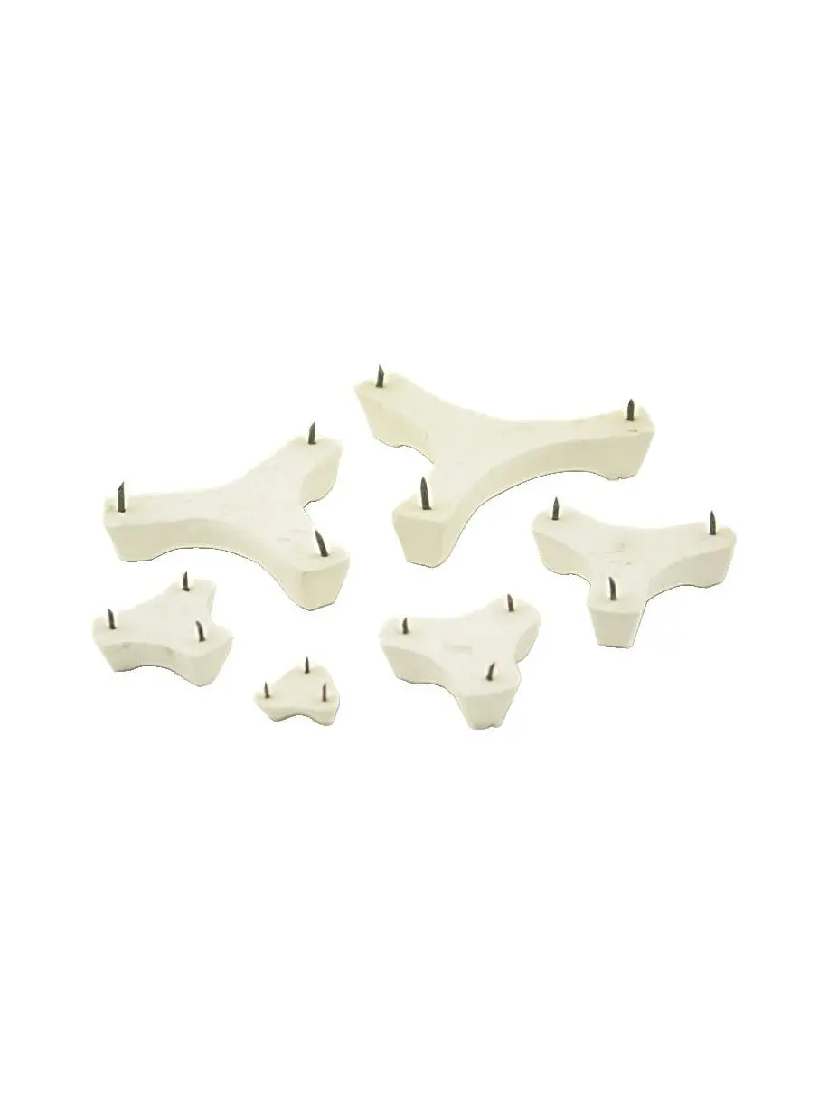 American Art Clay 2002933 Large Pointed Stilt Kit - 60 Stilts, 1/4-2-3/4 in Stoneware Kiln Accessories Set, Easily Loosened After Firing