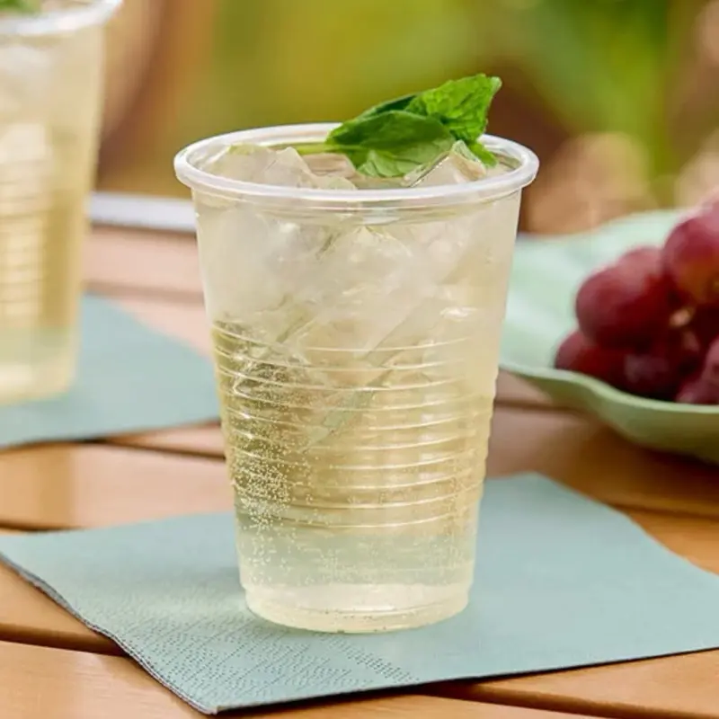 1200 Pack 7 oz Clear Plastic Cups, Disposable Small Drinking Cups