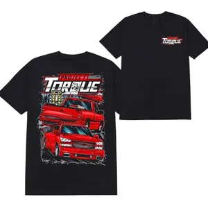 Project Torque Muscle Truck Graphic T-Shirt, Bold Red Truck Racing Tee, Custom Automotive Print Shirt, Vintage Pickup Truck Graphic Shirt, Perfect Gift for Car Enthusiasts
